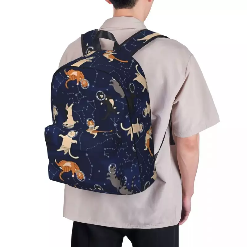 نمط مع القطط في حقيبة ظهر للأطفال ، حقيبة مدرسية ، حقيبة ظهر للكمبيوتر المحمول ، حقيبة سفر ، حقيبة كتب كبيرة السعة ، موضة