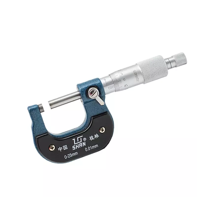 SHAN Guilin mikrometr zewnętrzny stop węglikowy 0-25mm 0.01mm grubość mikrometr miernik do biżuterii