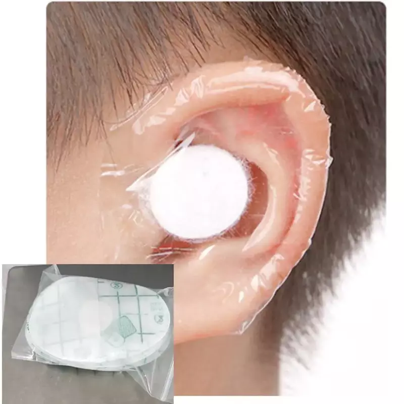 20/60 buah plastik ditingkatkan tahan air penutup telinga sampo Patch tahan air penutup telinga stiker telinga pelindung telinga topi mandi alat