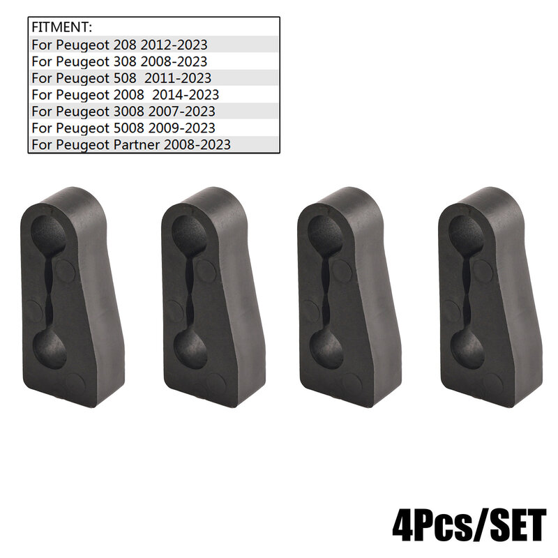 4pcs Car Door Lock Sound Deadener Damper Buffer For Peugeot 208 308 508 2008 3008 For Citroen C3 C4 C5 DS3 DS4 DS5 Deaf Seal