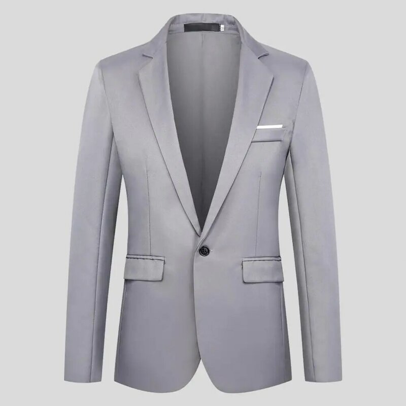 Blazer de casamento fino masculino, casaco cavalheiro de alta qualidade, terno de negócios, jaqueta, tops