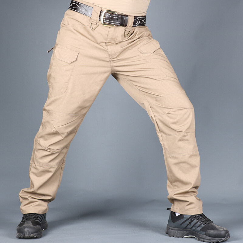 Pantaloni da uomo abbigliamento da lavoro all'aperto pantaloni tattici pantaloni Cargo Multi tasche resistenti all'usura impermeabili uomo Streetwear abbigliamento uomo