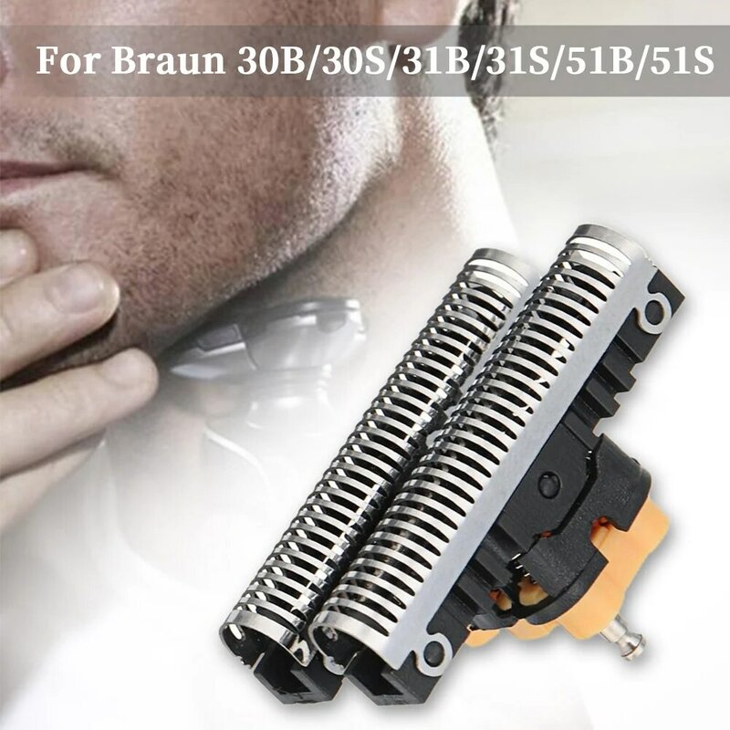 Cabeça de barbear rápida para Braun, prático cortador elétrico de barba, lâmina durável, fácil de instalar, peças para Braun 30B 30S 31B 31S 51B 51S