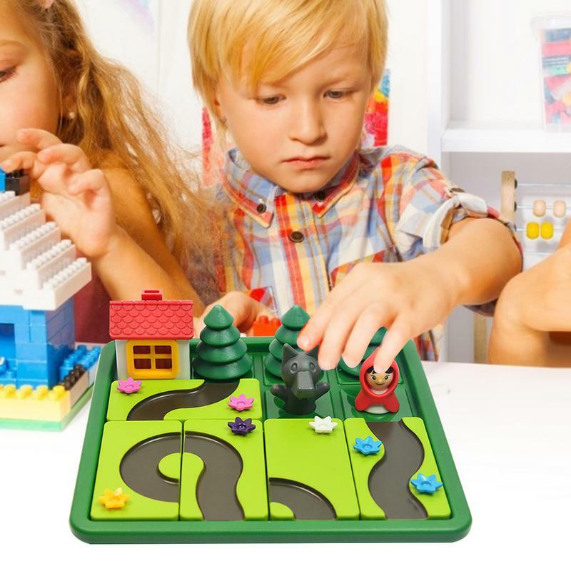 Jeu de société avec petit chaperon rouge pour enfants, puzzle pour parents et enfants, formation alth, jouet cadeau