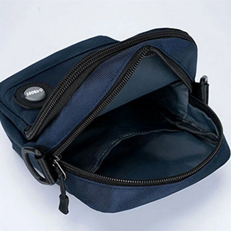 New Men's Bag Single Shoulder Bag Sports Crossbody Bag Waterproof Oxford Canvas Fashion Small Backpack Fashion Label