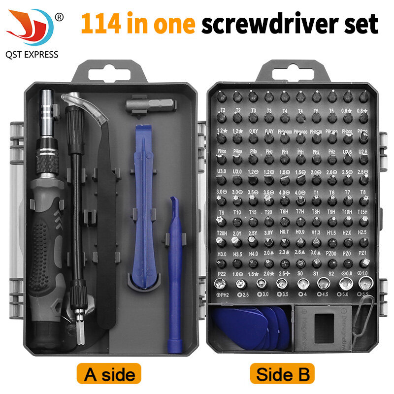 114In 1 Screwdriver Set Magnetic Screwdriver Set Phone Repair PC Tool Kit Precision Torx Hex Screwdriver Hand Tools