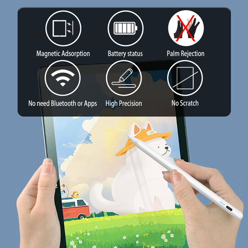 Карандаш для Apple, стилус с дисплеем питания для Ipad, стилус для iPad, аксессуары для Ipad 2022 2021 2020 2019 2018 Pro Air Mini
