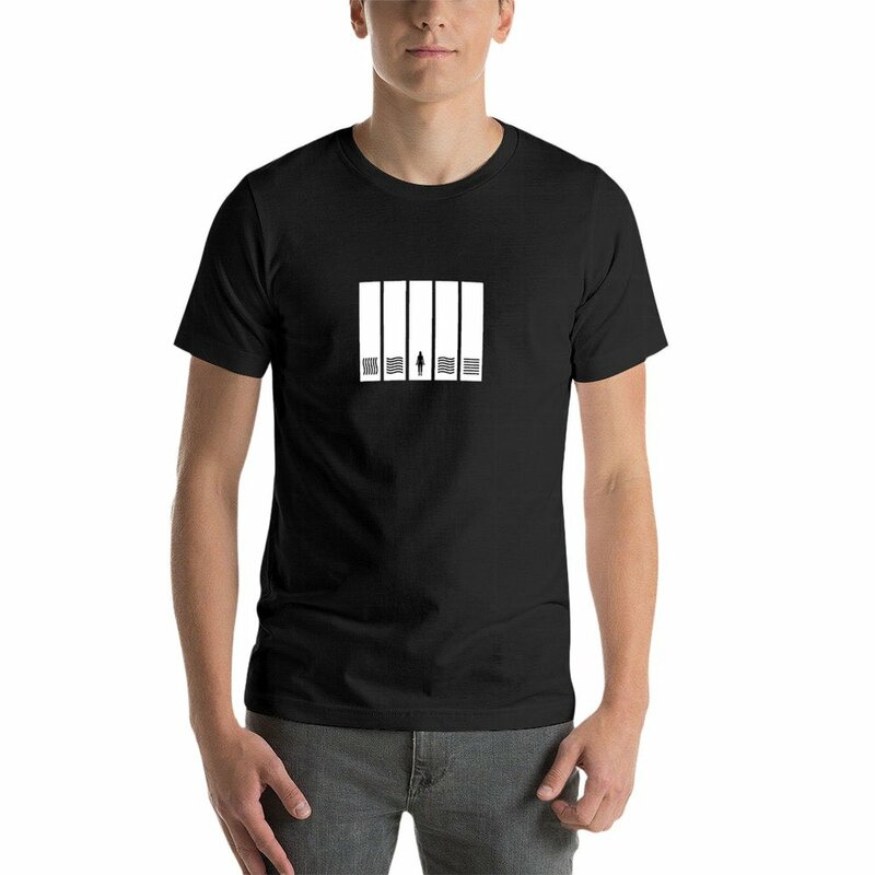 T-shirt preta para homens, o quinto elemento, design sublime, seu, sublime