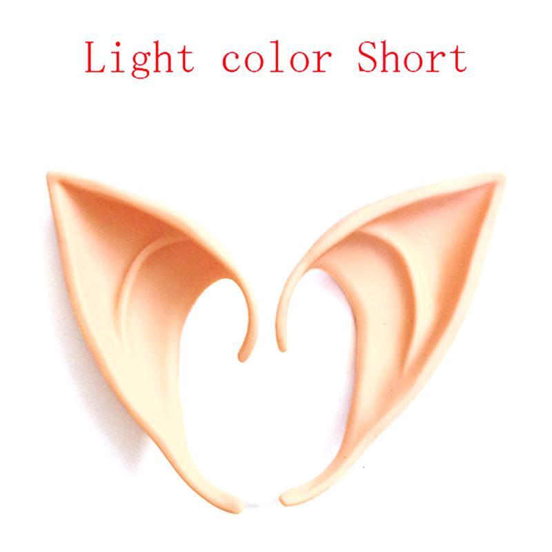 Látex Elf Ears Fairy Cosplay Costume Accessories, Angel Elven Ears, Photo Props, Adulto e Crianças Brinquedos, Halloween Supply, Party Decoration