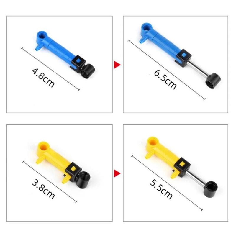 Pompe à air de tuyau technique MOC, poussoir précieux, piston de commutateur de putter le plus récent, compatible avec les pièces pneumatiques legoeds, 9641, 42043, 47225, 61904