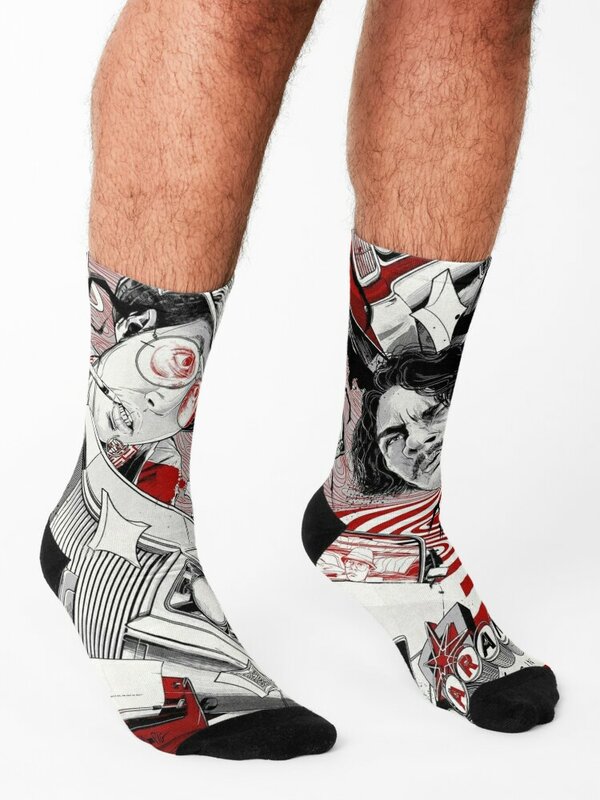 Fear And lothing In Las Vegas Art Socks calze calze colorate da calcio da donna calze da uomo