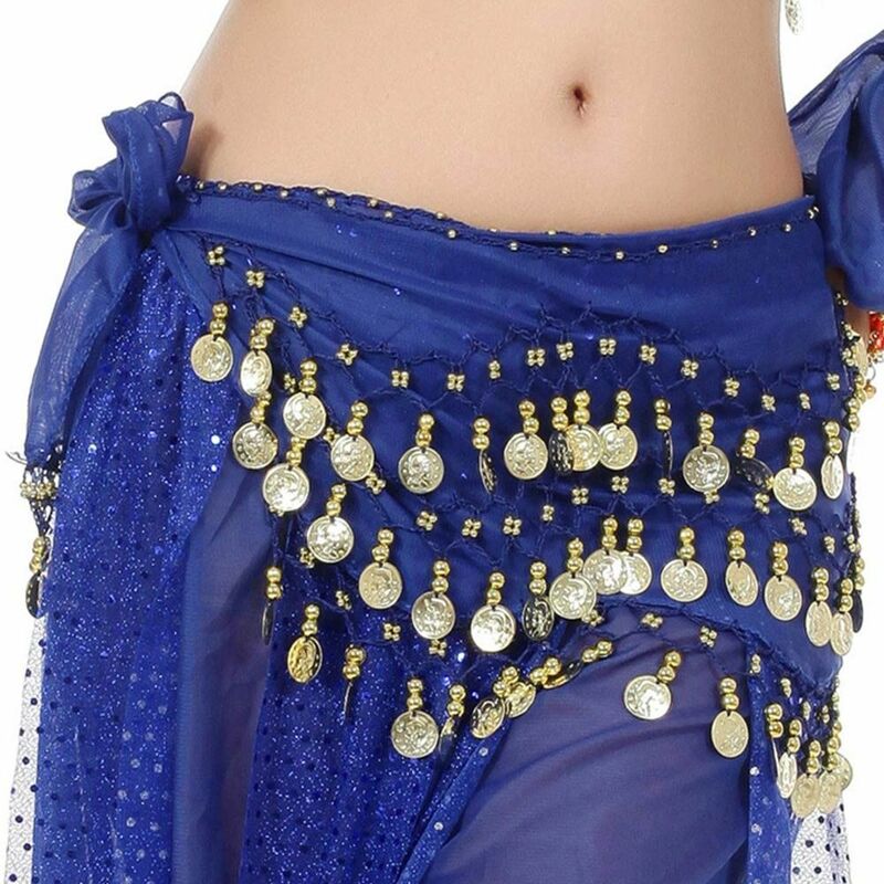 Rok Penari Thailand/India/Arab Syal Pinggul Tari Perut Seksi Wanita Rok Penari Sabuk Bungkus Kostum Pertunjukan Wanita Rumbai Payet