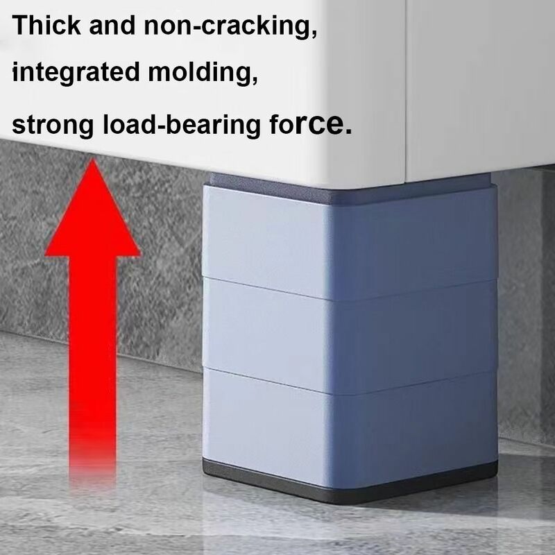 4 buah Sofa mesin cuci bantalan kaki kualitas tinggi tahan kebisingan kabinet meja Stabilizer Anti Slip kulkas Universal mempertinggi dasar