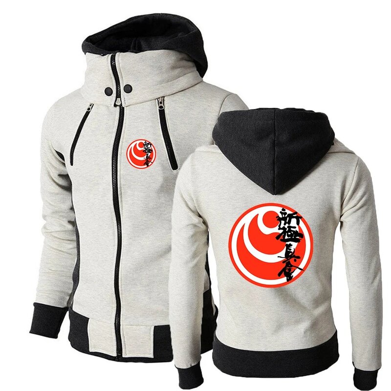 2024 Jingpin Karate New Men's Spring and Autumn Salad Chain Hooded Sweater Comfortable Loog Sleeve Coat