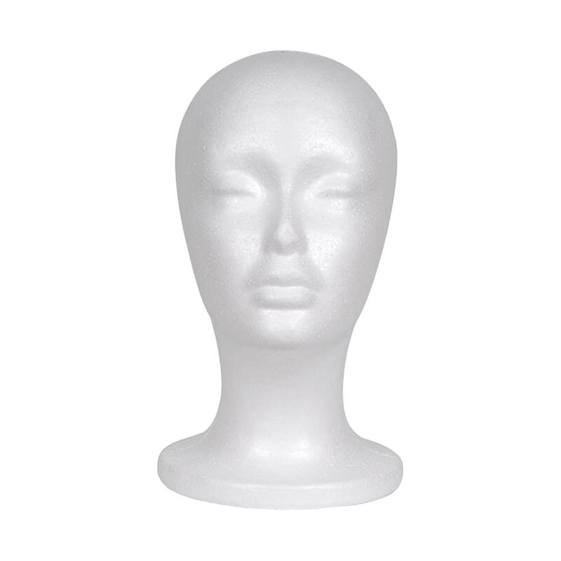 3xsoporte de exhibición de cabeza de Maniquí de espuma femenina, ligero para salón de casa