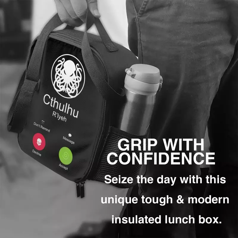 دعوة Cthulhu-ra "lan حقيبة الغداء المحمولة المعزولة للتنقل في الهواء الطلق ، برودة ، صندوق الغداء الحراري ، النساء والأطفال