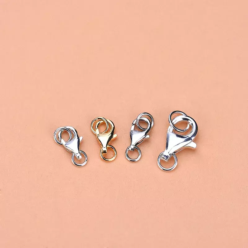 5PCS S925 Sterling Silver Bracelet Necklace clasp lobster clasp spring buckle water drop buckle handmade DIY accessories