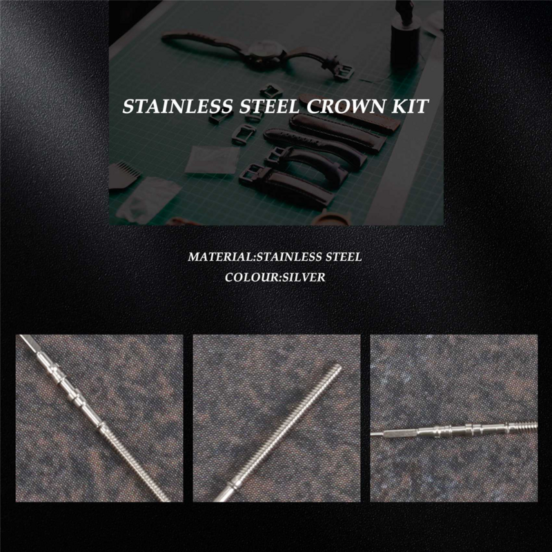 5Pcs Movement Watch Steel Stem Crown Kit Watch of Parts NH35 NH36 NH38 NH39 Movement Watch Stem Spare Parts