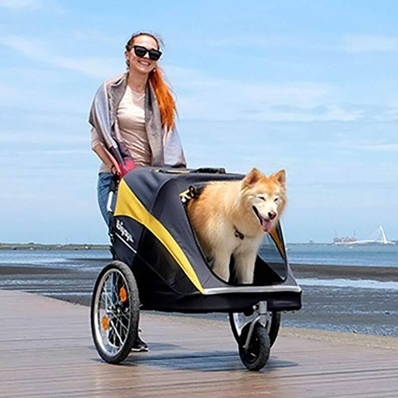 Kinderwagen voor honden, middelgrote honden, buiten, dieren trolleys met wielen, groot
