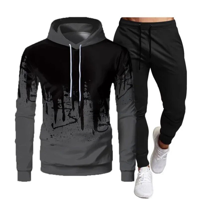 Men's sportswear, sportswear, hoodie pants, sportswear, 2023 Spring and Autumn New jogging pants, running men's sportswear