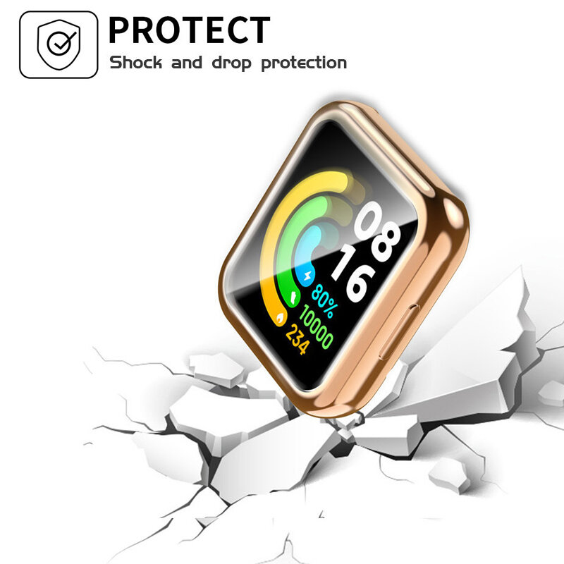 Étui de protection en TPU plaqué pour Xiaomi Mi Watch Lite 2, étui de montre, coque de protection plein écran, étui pour Redmi Watch 2 Lite