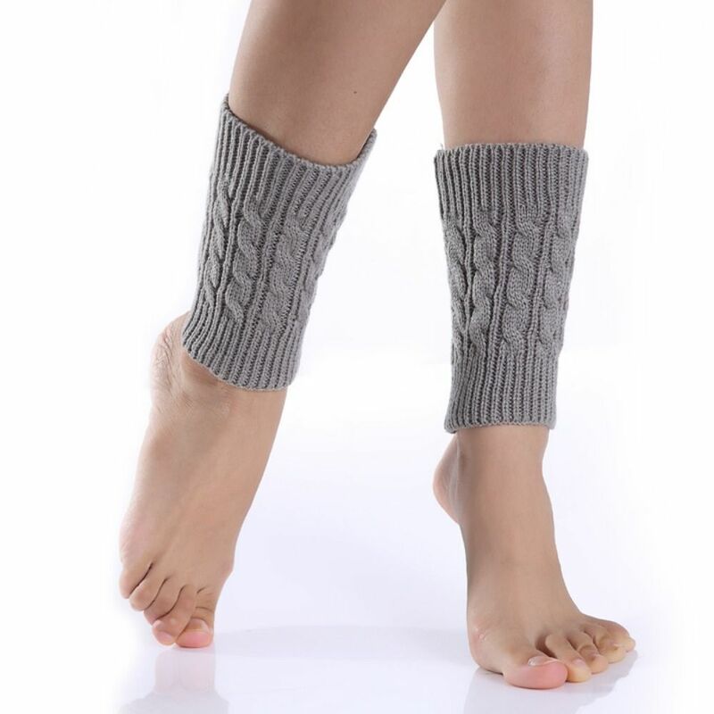 Stivali corti calzini autunno lana Lolita per ragazza per le donne calzini caldi gamba Twist scaldamuscoli copertura del ginocchio copertura del piede