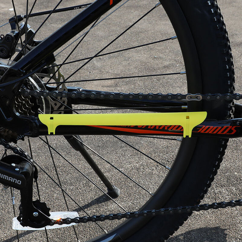 1 szt. Kolorowa plastikowy rower ochraniacz osłona łańcucha łańcuch rowerowy ochrony osłona ramy do jazdy na rowerze