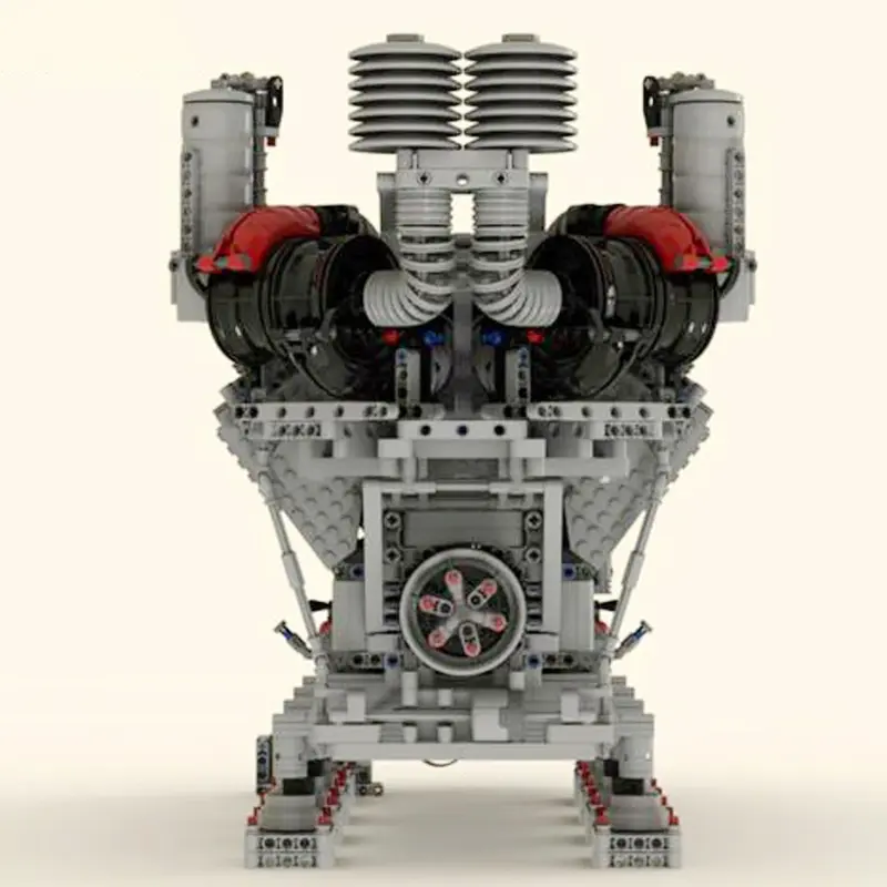 Moc-V16 Diesel Motor Building Block Car, Technico Veículos Modelos