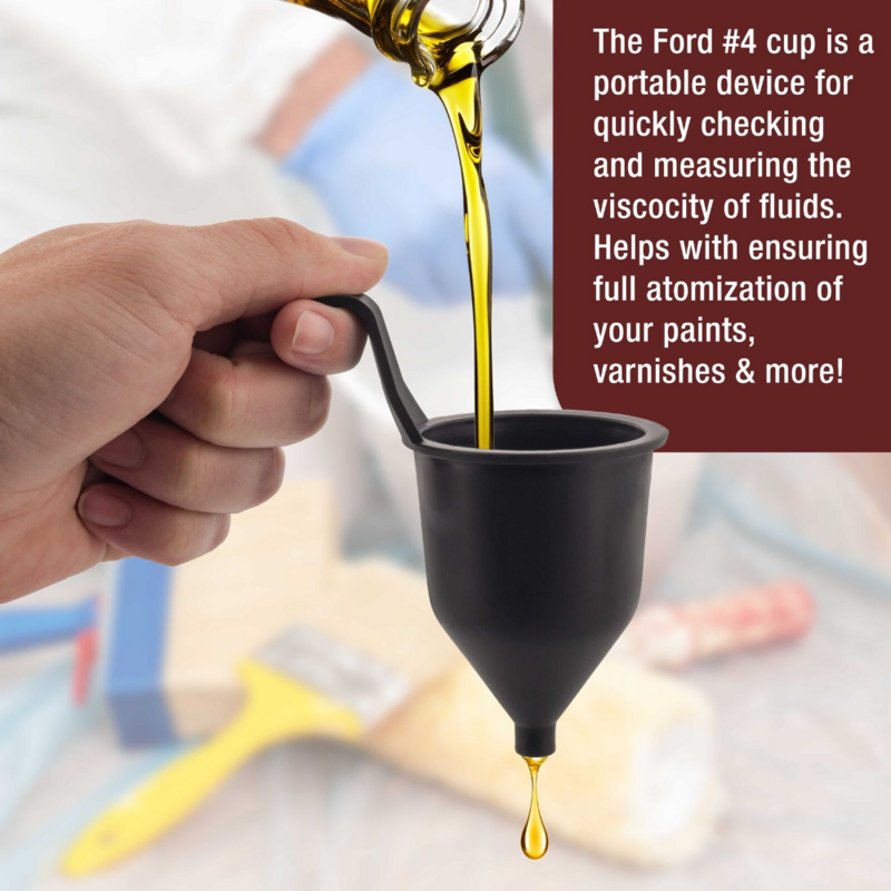 Tpaitlss Liquid Thickness Viscosity Measuring Cup Ford # 4 Four, Viscosimeter Paint