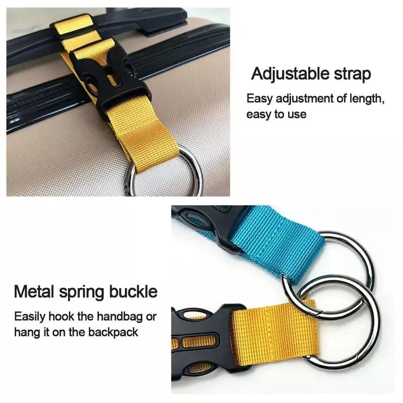1 pz Portable bagaglio Strap Travel Jacket Gripper valigie regolabili cintura per bagaglio a mano aggiungi borsa Clip per borsa uso da trasportare