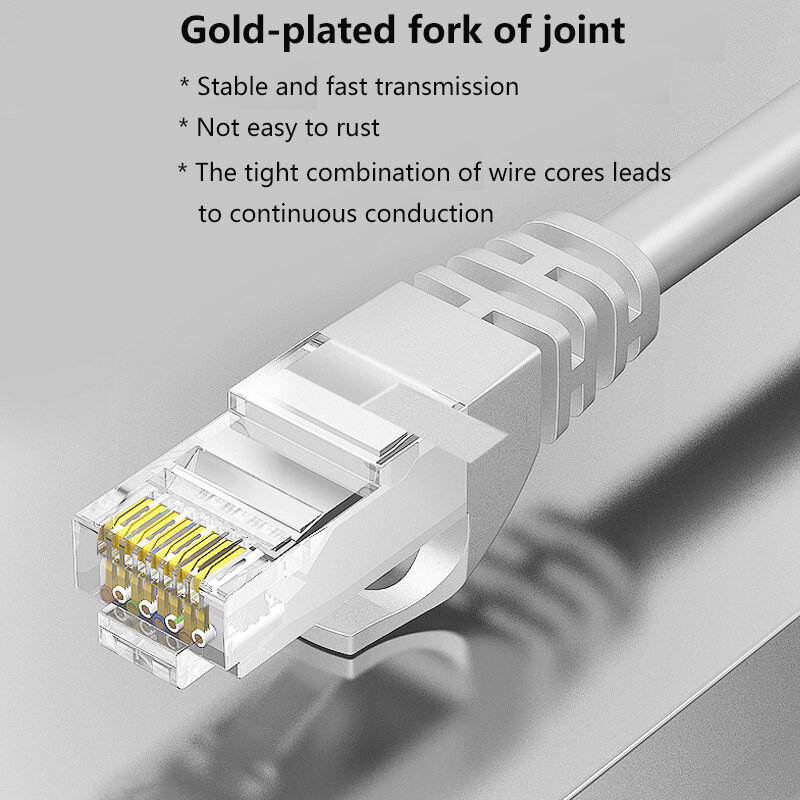 Câble Ethernet Cat6 Lan UTP RJ45, 1000Mbps, Cordon de Raccordement pour PS, PC, Modem Internet, Routeur