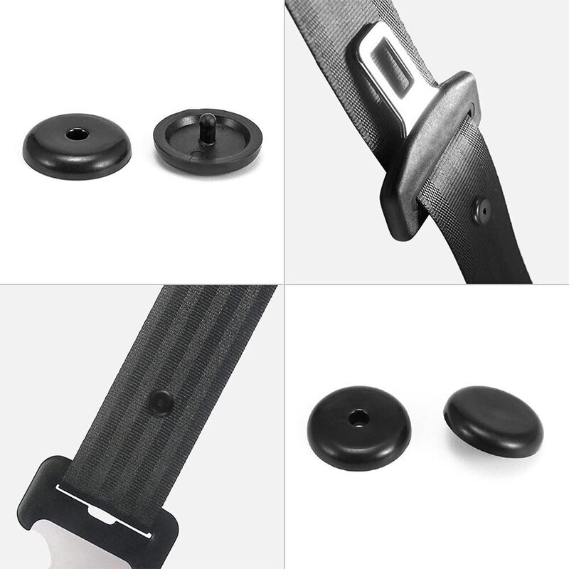 Kit klip tombol kualitas tinggi bahan gesper tombol hitam plastik Universal Fit Stopper Kit pengganti hitam