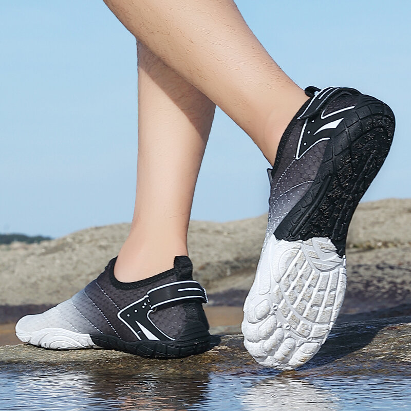 Sapatos de água para homens e mulheres Sola de borracha secagem rápida, sapatos de natação respiráveis, sapatos de praia casual, fitness, ciclismo