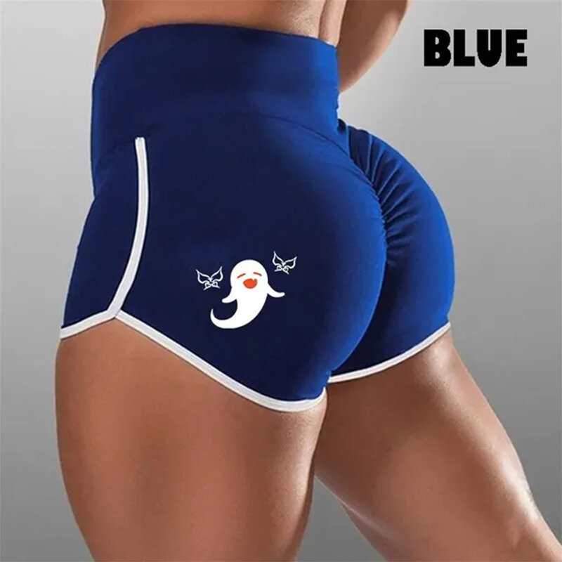 Women's seamless yoga shorts high waisted hip lifting sports leggings high waisted quick drying fitness sports leggings