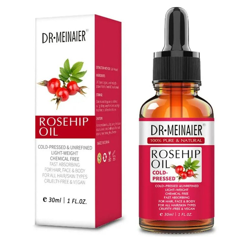 Rosehip Essential Oil Natural Pure Oil For Face Anti Aging Anti Wrinkle Serum Moisturizer Perfumes Massage Skin Care 30ml L5e5