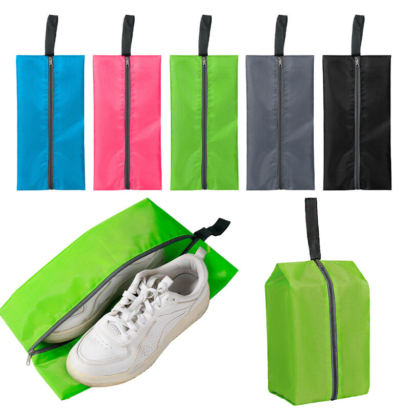 New Colored Portable Waterproof Travel Storage Bag Polyester Travel Shoes Storage Bag Shoe Accessories Bag Organizer Shoe Bag