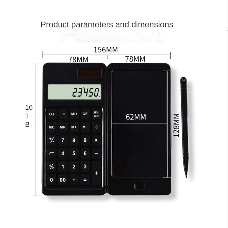 6.5 Cal Mini kalkulator na baterię słoneczną cyfrowy Tablet graficzny z przenośnymi kalkulatorami rysika