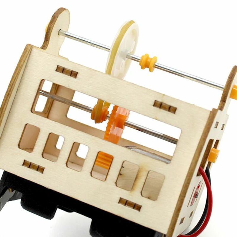 Giocattoli in legno fai da te cavo modello di auto progetto scientifico Kit sperimentale per bambini bambini giocattolo regalo studente