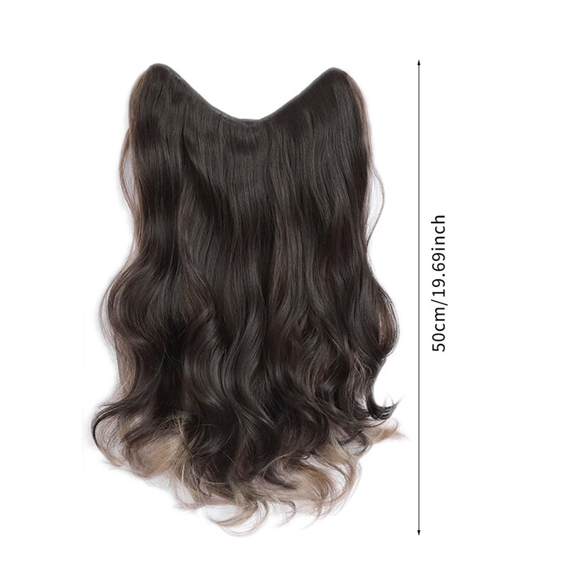 Fashion Spot Dyed Wig Piece Paris Painted Dyed Green Wood Grey Long Hair Natural One Piece Curly Wig Piece