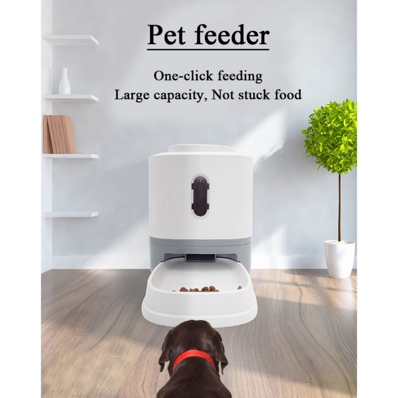 Scientfic Feeding 1.5L Automatic Pet Feeder Eliminate Grain Jam Dog Press Head Feeding Toy Puzzle Food Set Slow Food Dog Bowl