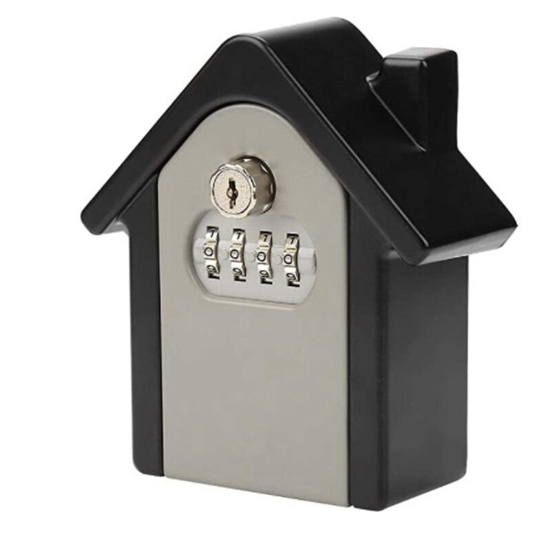 กล่องกุญแจอะลูมินัมอัลลอยรหัสผ่านคู่ที่ปลอดภัยติดผนัง