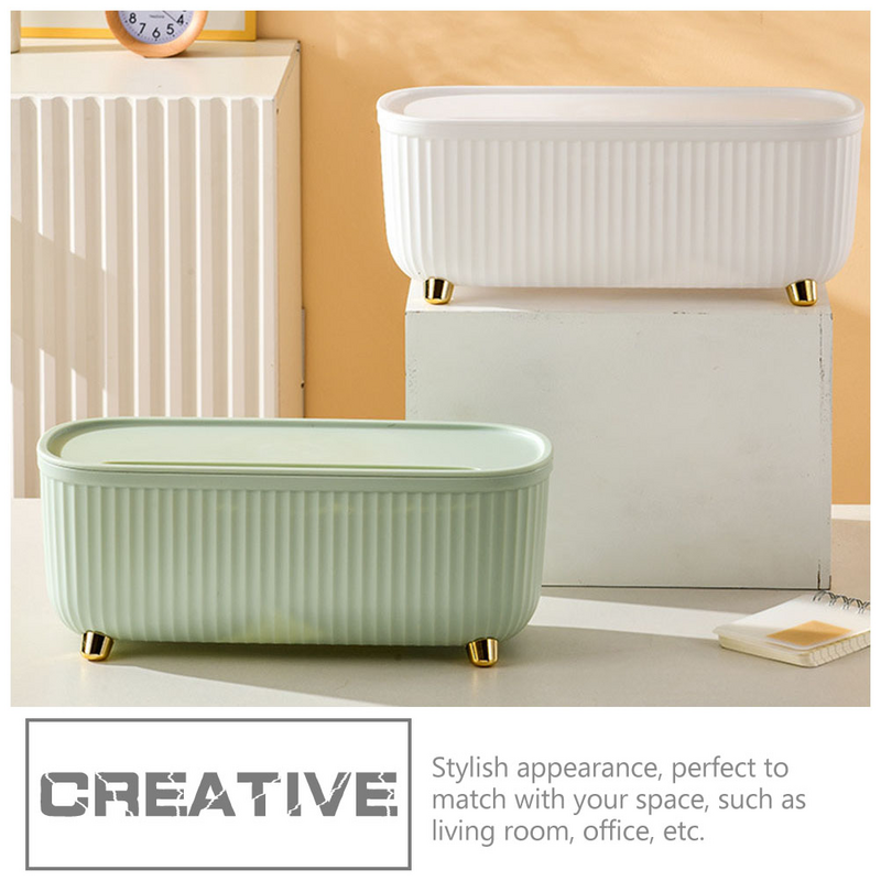 Electric The Electrical Storage Bins With Lids Finishing Box Cable Storage Case Charging Boxes Bin Bins with Lids Vanity Desk
