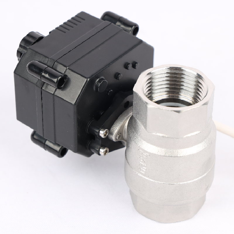 DN25 Mini Type Electric Operated Miniature 2Way Stainless Steel Ball Valve