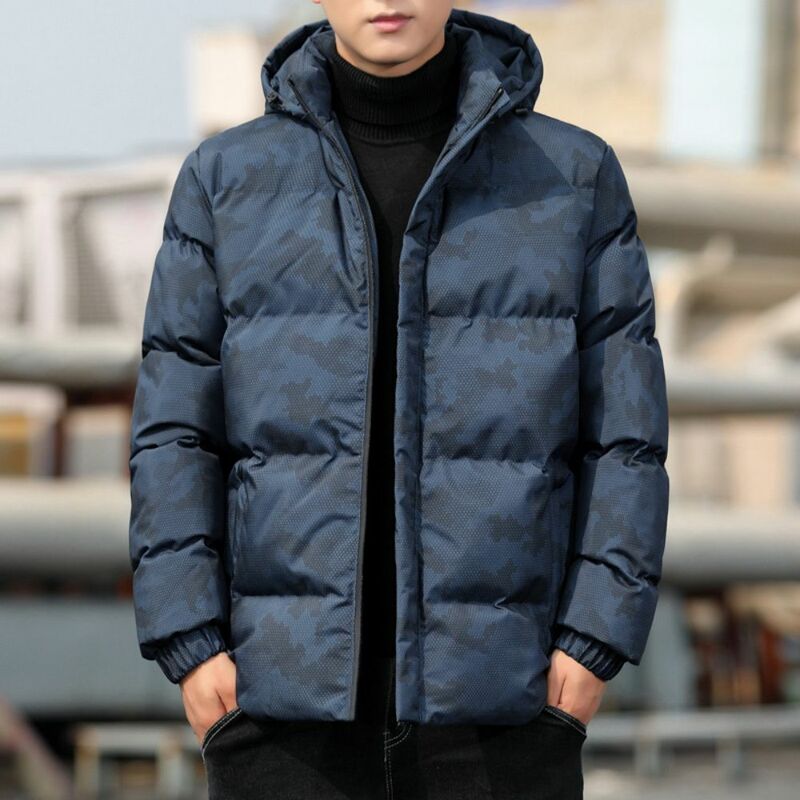 2023 다운 코튼 코트, 두꺼운 한국 버전, 따뜻한 레저 코튼 재킷, 남성 의류 트렌드, 겨울