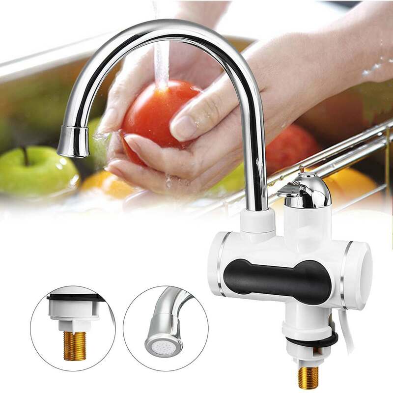 Efficient 3000W Temperature Display Instant Hot Water Tap Tankless Electric Faucet Kitchen Instant Hot Electric Water Heater