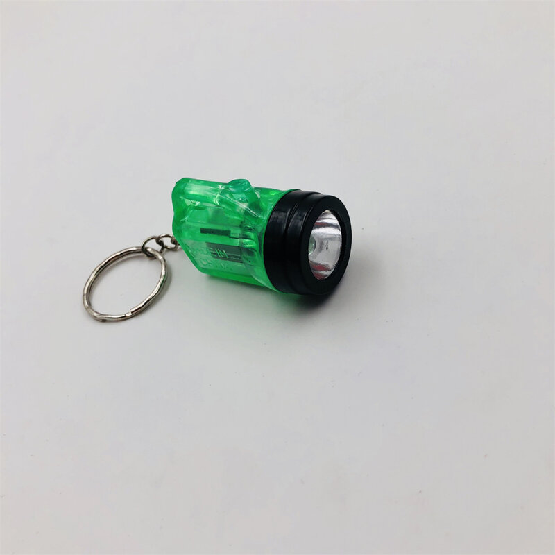 Mini Flashlight Key Chain Battery Light LED Small Miner's Lamp Keyrings Pocket Flashlight Outdoor Emergency Mini Lamp