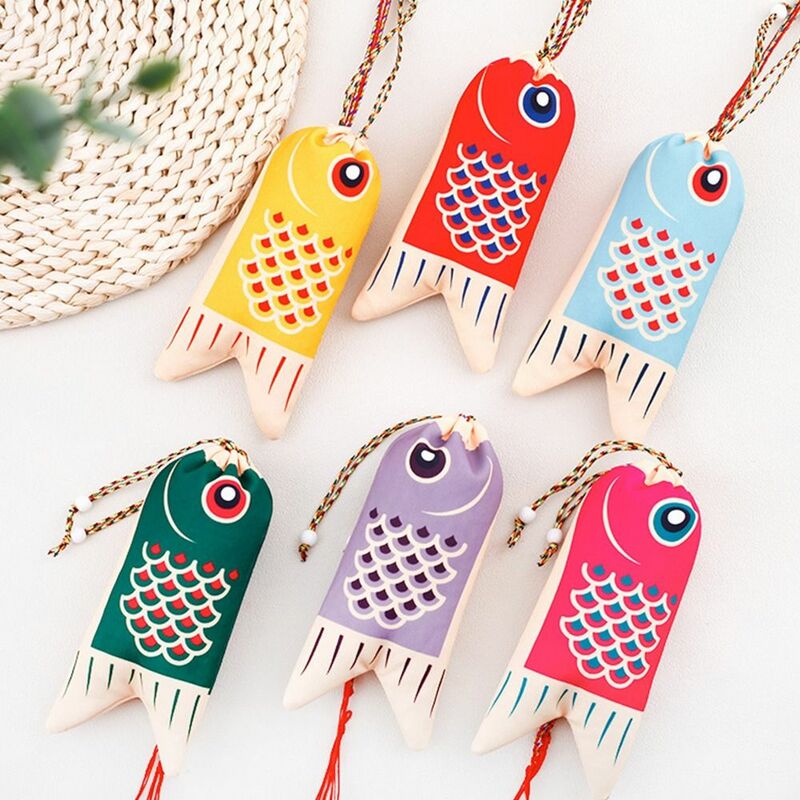 Fashion Graduation Gift Lucky Pouch Car Hanging Pendant Coin Purse Jewelry Bags Japanese Style Sachet Koi Carp Blessing Bag