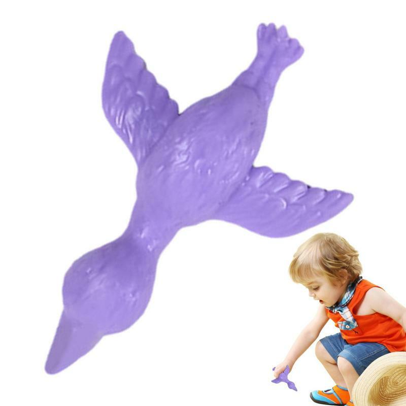Engraçado Flamingo Catapult Toy para Crianças, Slingshots, Stretchable Animal Brinquedos, TPR Slingshot, Dedo Animal