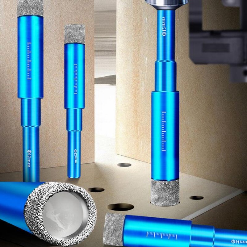 6MM 8MM 10MM 12MM 14MM 16MM Diamond Coated Drill Bit for Tile Marble Glass Ceramic Hole Saw Drill Diamond Core Bit Meal Drilling