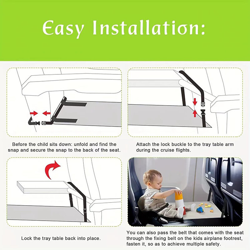 سرير سفر محمول لطفل صغير ، مسند قدم الطائرة ، حصيرة موسع المقعد ، أرجوحة للأطفال في الطائرة
